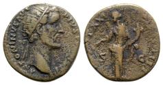 Ancient Coins - Antoninus Pius (138-161). Æ Dupondius - R/ Fortuna