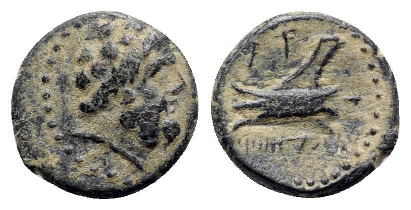 Ancient Coins - Phoenicia, Arados, c. 137-51 BC. Æ - Zeus / Prow