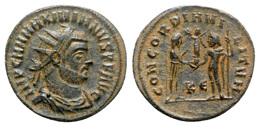 Ancient Coins - Maximianus (286-305). Æ Radiate - Cyzicus - R/ Jupiter