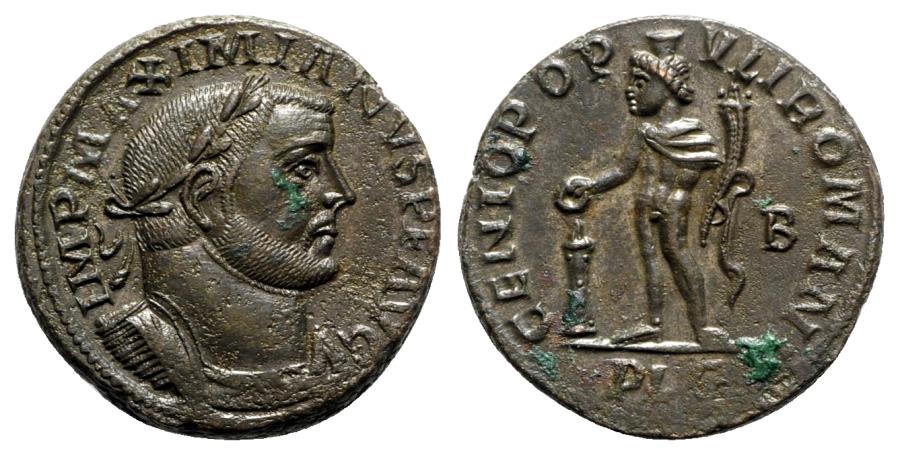 Ancient Coins - Maximianus (286-305). Æ Follis - Lugdunum