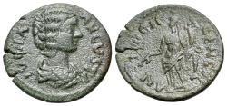 Ancient Coins - Pisidia, Antiochia. Julia Domna (Augusta, 193-217) Æ 22mm. R/ TYCHE
