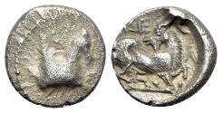 Ancient Coins - Cilicia, Kelenderis, c. 410-375 BC. AR Obol. Pegasos / GOAT