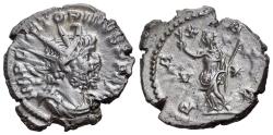 Ancient Coins - Victorinus (AD 269-271). Radiate / Antoninianus. Treveri, 269-270. R/ PAX