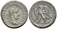 Ancient Coins - Philip I (244-249). Seleucis and Pieria, Antioch. AR Tetradrachm. AD 248-9. R/ EAGLE