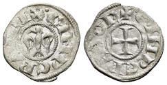 World Coins - Italy, Sicily, Messina. Enrico VI (1191-1197). BI Denaro. Cross. R/ Eagle