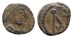 Ancient Coins - Anastasius I (491-518). Æ Nummus - Constantinople - R/ Monogram