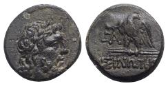 Ancient Coins - Paphlagonia, Sinope, c. 85-65 BC. Æ - Zeus / Eagle