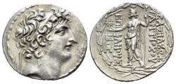 Ancient Coins - SELEUKID KINGDOM. Antiochos (Antiochus) VIII Epiphanes (Grypos) (121/0-97/6 BC). AR Tetradrachm. Antioch on the Orontes. R/ ZEUS