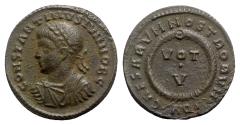 Ancient Coins - Constantine II (Caesar, 316-337). Æ Follis - Aquileia