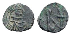 Ancient Coins - Anastasius I (491-518). Æ Nummus. Constantinople, 491-498. R/ Monogram of Anastasius