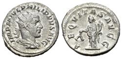 Ancient Coins - Philip I (244-249). AR Antoninianus. Rome, AD 246. R/ AEQUITAS