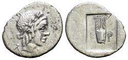 Ancient Coins - Lykian League, Kragos (After 18 BC). AR Hemidrachm. R/ KITHARA