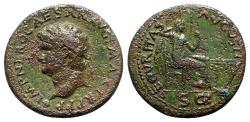 Ancient Coins - Nero (54-68). Æ Dupondius - Lugdunum - R/ Securitas