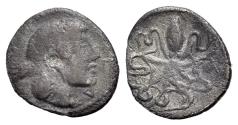 Ancient Coins - SICILY, Syracuse. Second Democracy. 466-405 BC. AR Litra. Struck circa 466-460 BC. R/ OCTOPUS