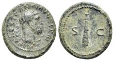Ancient Coins - Trajan (AD 98-117). Æ Quadrans. Rome, c. 98-102. R/ CLUB