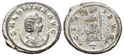 Ancient Coins - Salonina (Augusta, AD 254-268). BI Antoninianus (23mm, 4.25g, 6h), Antioch. R/ CERERI AVG Ceres