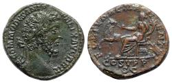 Ancient Coins - Commodus (177-192). Æ Sestertius - R/ Fortuna
