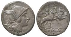 Ancient Coins - ROME REPUBLIC Anonymous, Rome, after 211 BC. AR Denarius. R/ Dioscuri on horseback
