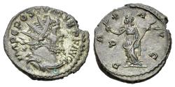 Ancient Coins - Postumus. Romano-Gallic Emperor, AD 260-269. BI Antoninianus. Treveri (Trier) mint. R/ PAX