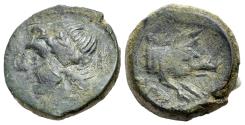 Ancient Coins - ITALY Northern Apulia, Arpi, c. 325-275 BC. Æ 16mm R/ Forepart of boar