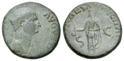 Ancient Coins - Antonia Minor. Mother of Claudius. Grandmother of Caligula. Died A.D. 37. Æ Dupondius.