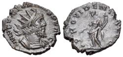 Ancient Coins - Victorinus. (Romano-Gallic Emperor, AD 269-271). Æ Antoninianus. Colonia Agrippina (Cologne) mint. 5th emission, AD 271. R/ PROVIDNTIA