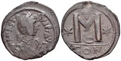 Ancient Coins - Anastasius I (491-518). Æ 40 Nummi - Follis. Constantinople, 498-518.