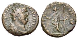Ancient Coins - Carausius (Romano-British Emperor, 286-293). AE Antoninianus, uncertain (irregular?) mint. R/ PAX