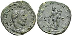 Ancient Coins - Philip I (AD 244-249). Æ Sestertius. Rome, AD 246. R/ ANNONA
