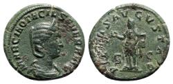Ancient Coins - Otacilia Severa (Augusta, 244-249). Æ As - Rome - R/ Pietas