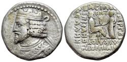 Ancient Coins - KINGS of PARTHIA. Vardanes I (circa AD 38-46). BI Tetradrachm. Seleukeia on the Tigris mint. Dated 343 SE (AD 42).