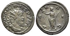 Ancient Coins - Postumus (260-269). AR Antoninianus - Treveri - R/ Pax