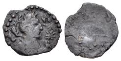 Ancient Coins - Central Asian. Hunnic Tribes. Nezak Huns (Circa 6th-7th centuries). AE 1/4 Drachm
