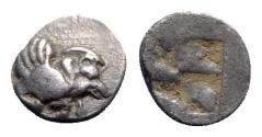 Ancient Coins - Ionia, Klazomenai, c. 480-400 BC. AR Diobol