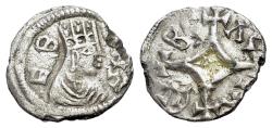 Ancient Coins - AXUM. Ebana (Circa AD 430-460). AR Argyros. R/ BCΛCIΛЄY ("King"), central lozenge with cross at each point. Hahn &