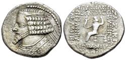 Ancient Coins - Kings of Parthia, Tiridates? Usurper (April/May-October/December 27 BC). BI Tetradrachm
