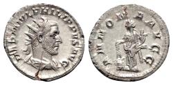 Ancient Coins - Philip I (244-249). AR Antoninianus - R/ Annona