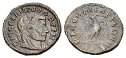 Ancient Coins - Divus Claudius II (died AD 270). Æ Half Follis. Rome, 317-8. R/ EAGLE