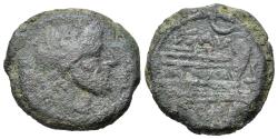 Ancient Coins - ROME REPUBLIC L. Saufeius, Rome, 152 BC. Æ Semis