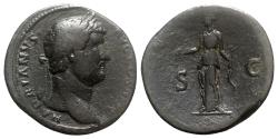 Ancient Coins - Hadrian (117-138). Æ Sestertius - Rome - R/ Diana