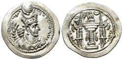 Ancient Coins - Sasanian Kings, Varhran V (420-438). AR Drachm EXTREMELY FINE