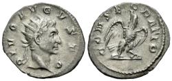 Ancient Coins - Divus Augustus (Died AD 14). AR Antoninianus. Consecration issue. R/ EAGLE