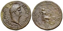 Ancient Coins - Nero (AD 54-68). Æ Dupondius. Rome, c. AD 64. R/ SECURITAS