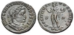 Ancient Coins - Constantine I (AD 307-337). Æ Follis, Lugdunum. From Whiteshoots Hill, Burton-on-the-Water, 1972, on the site of the hoard.