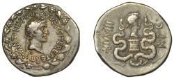 Ancient Coins - Marc Antony and Octavia Summer-autumn 39 BC. AR Cistophoric Tetradrachm, Ephesus, Ionia.