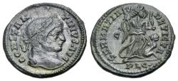 Ancient Coins - Constantinus I. (AD 306-337). AE Nummus, Lugdunum, c. 323-4 AD. R/ SARMATIA DEVICTA  - VICTORY