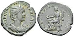 Ancient Coins - Otacilia Severa (Augusta, AD 244-249) AE Sestertius, Rome, AD 246. R/ CONCORDIA