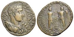 Ancient Coins - PHRYGIA. Hierapolis. Valerian I (AD 253-260). Æ 31mm, Homonoia issue with Smyrna. VERY RARE