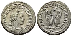 Ancient Coins - Philip II (AD 247-249). Seleucis and Pieria, Antioch. AR Tetradrachm. AD 248-9. RARE