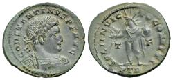 Ancient Coins - Constantine I (AD 307/310-337). Æ Follis. Treveri (Trier) mint. Struck AD 313-315. R/ SOL